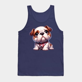 Cute English Bulldog Puppy Tank Top